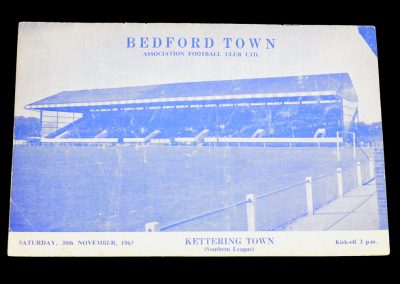 Bedford Town v Kettering Town 30.11.1963
