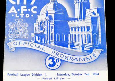 Cardiff City v Newcastle United 02.10.1954