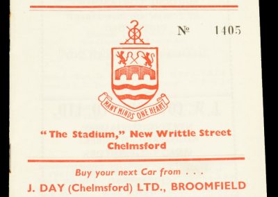 Chelmsford City v Kettering 27.03.1964