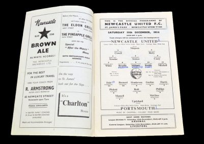 Portsmouth v Newcastle United 11.12.1954