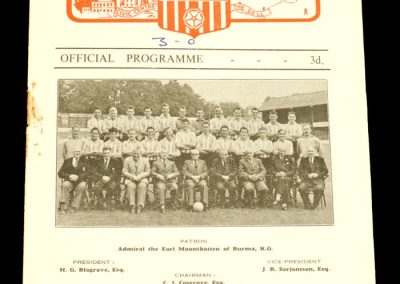 Southampton FC v Bournemouth and Bosecombe Athletic 18.08.1956
