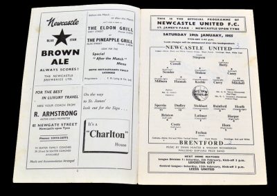 Brentford v Newcastle United 29.01.1955 | FA Cup 4th Round