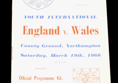 England v Wales 19.03.1966 | Youth International