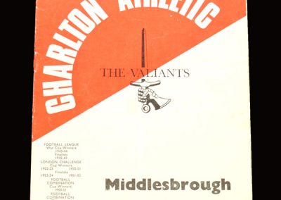 Middlesbrough v Charlton 07.10.1967