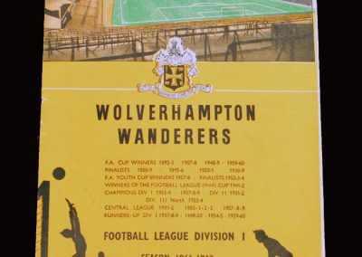 Wolves v Man City 28.10.1961