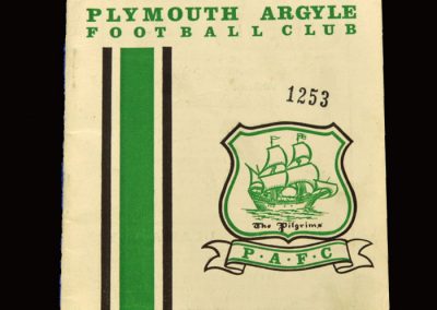 Middlesbrough v Plymouth 25.09.1965