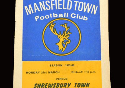 Shrewsbury v Mansfield 21.03.1966