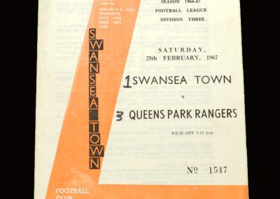 QPR v Swansea 25.02.1967