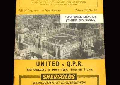 QPR v Oxford United 13.05.1967