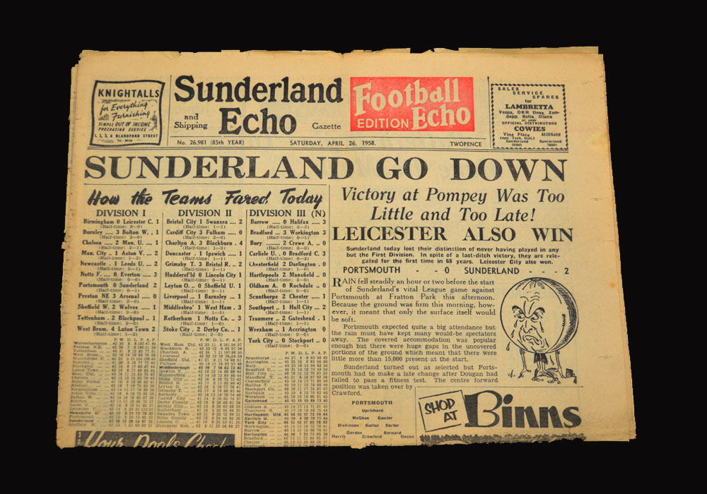 Sunderland Echo 26.04.1958