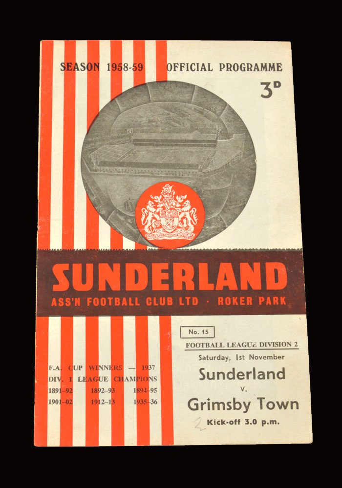 Sunderland v Grimsby 01.11.1958