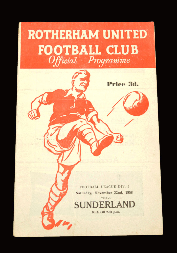 Sunderland v Rotherham 22.11.1958