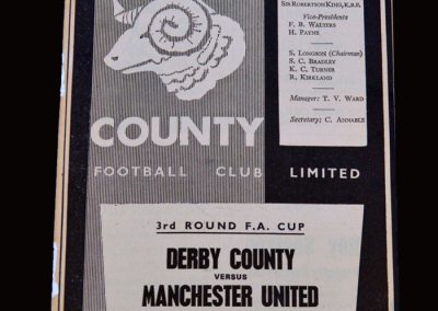 Man Utd v Derby 22.01.1966 - FA Cup 3rd Round
