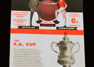Man Utd v Rotherham 12.02.1966 - FA Cup 4th Round