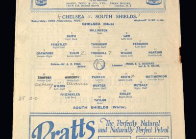 Chelsea v South Shields 26.02.1927