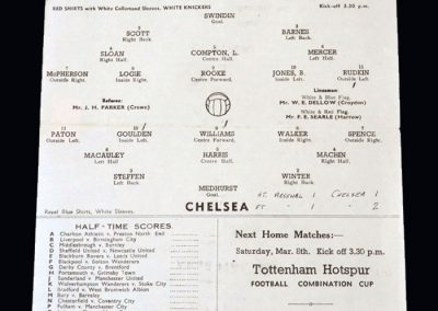 Chelsea v Arsenal 01.03.1947