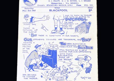 Chelsea v Blackpool 08.03.1947
