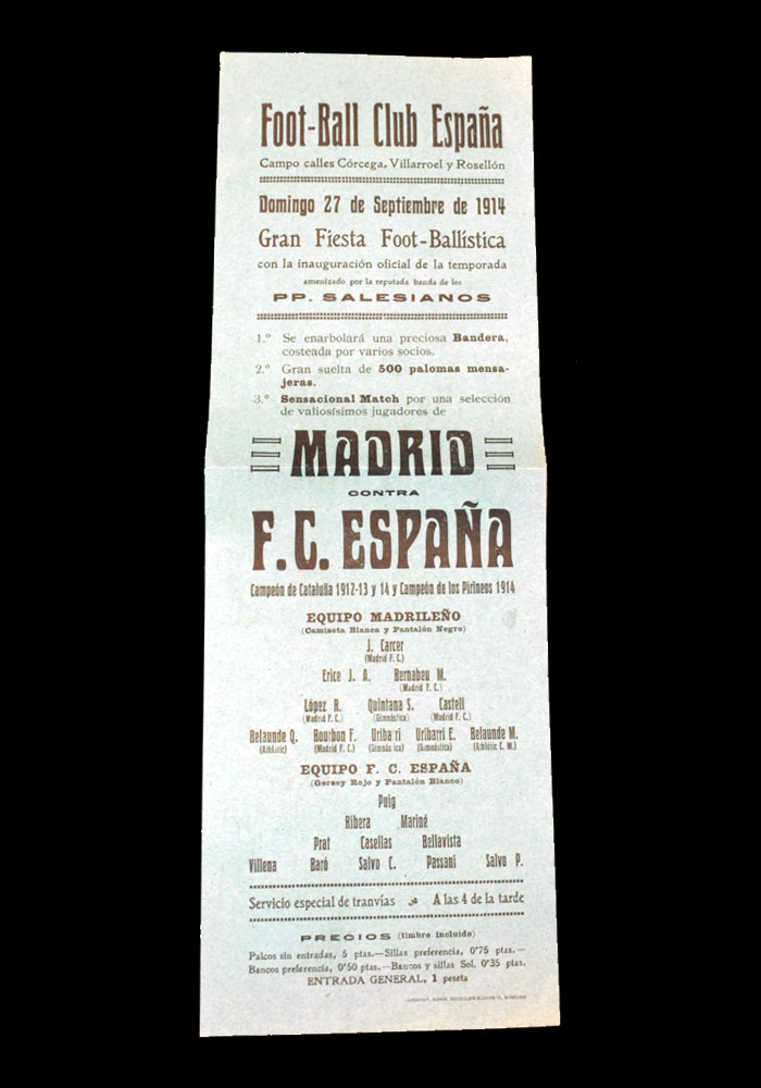 Madrid v Espana 27.09.1914