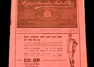 Liverpool v Huddersfield 26.10.1935