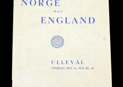 Norway v England 18.05.1949