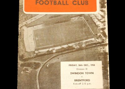 Swindon v Brentford 26.12.1958