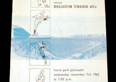 England v Belgium 07.11.1962 (Under 23)