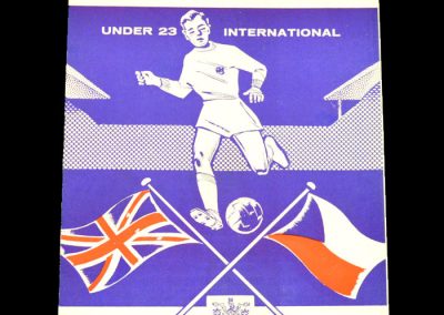England v Czechoslovakia 07.04.1965 (Under 23)