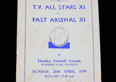 TV All-Stars v Past Arsenal 26.04.1959