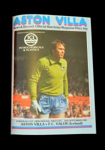Aston Villa v FC Valur 16.09.1981 - 1st Round 1st leg (5-0)