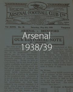 Arsenal 1938 1939 Season