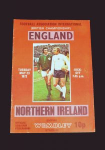 England v Northern Ireland 23.05.1972