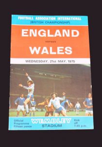 England v Wales 21.05.1975