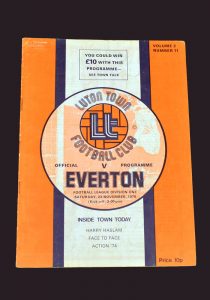 Luton v Everton 23.11.1974 - postponed