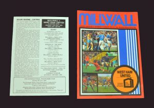 Millwall v West Ham 17.02.1979 (with insert 14.05.1979) - postponed