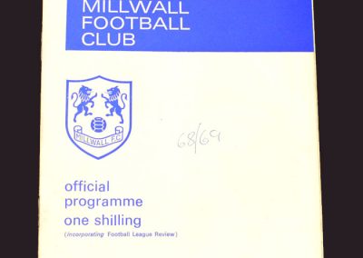 Millwall v Middlesbrough 09.11.1968