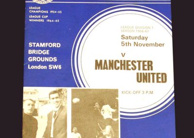 Chelsea v Man Utd 05.11.1966