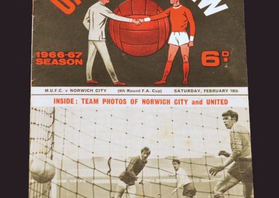 Man Utd v Norwich 18.02.1967 - FA Cup 4th Round