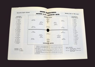 Northern NSW v Man Utd 12.06.1967