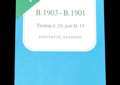 Boldklub v 1901 20.06.1972