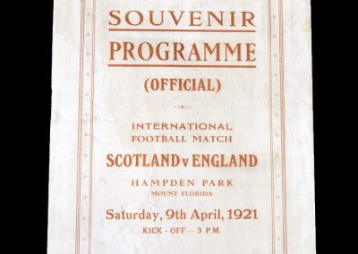Scotland v England 09.04.1921