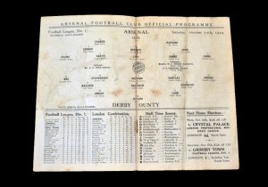 Arsenal v Derby 12.10.1929