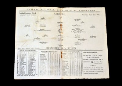 Arsenal v Huddersfield 29.04.1933