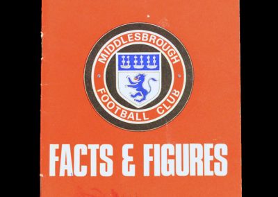 Middlesbrough Season 1969-1970 Handbook