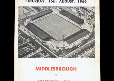 Middlesbrough v Leicester 16.08.1969