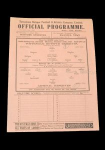 Spurs Reserves v Arsenal Reserves 25.10.1937 (London Challenge Cup 2nd Round)