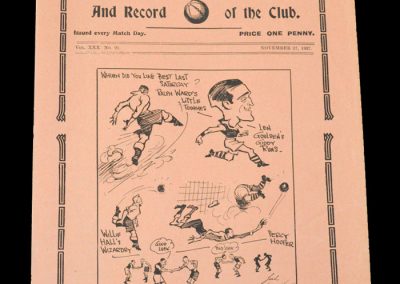 Spurs Reserves v Crystal Palace Reserves 27.11.1937