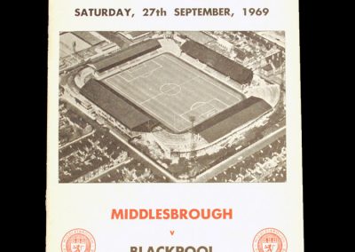 Middlesbrough v Blackpool 27.09.1969