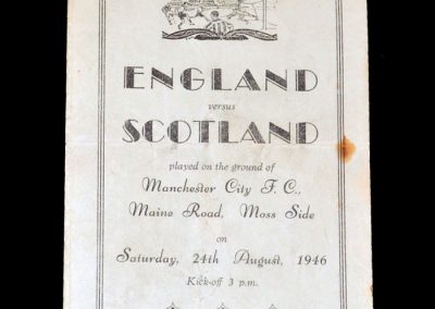 England v Scotland 24.08.1946 (Pirate)