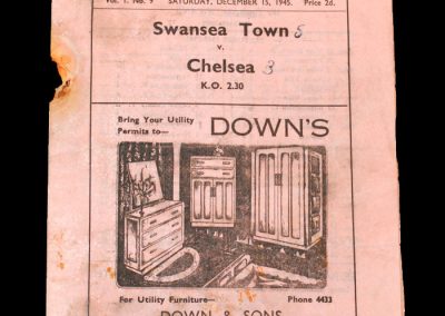 Swansea v Chelsea 15.12.1945