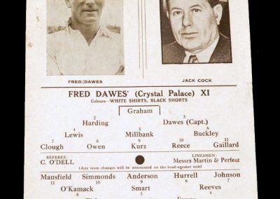 Dawes 11 v Cock 11 05.05.1948